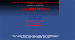 Desktop Screenshot of elektrorecord.hu