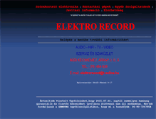 Tablet Screenshot of elektrorecord.hu